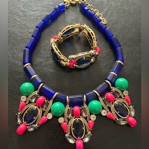 Beautiful J. Crew archipelago necklace and bracelet set. Like new! Signed.